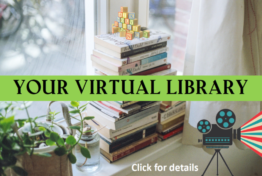 Virtual Library photo montage with link